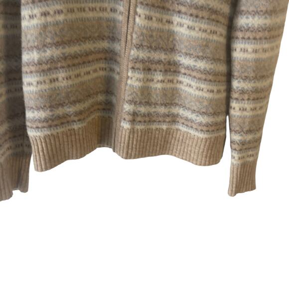 Eddie Bauer Collectibles Women's Size XL 100% Lambs Wool Full Zip Sweater - Picture 3 of 9